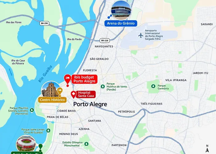 Hotel Ibis Budget Porto Alegre - Centro Historico, Proximo Ao Mercado Publico, Ao Cais Maua E A Rodoviaria 2*